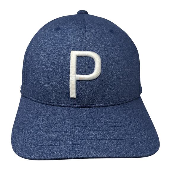 PUMA Snapback Hat Blue One Size Adjustable Embroidered 110 Tour Exclusive - Picture 1 of 8